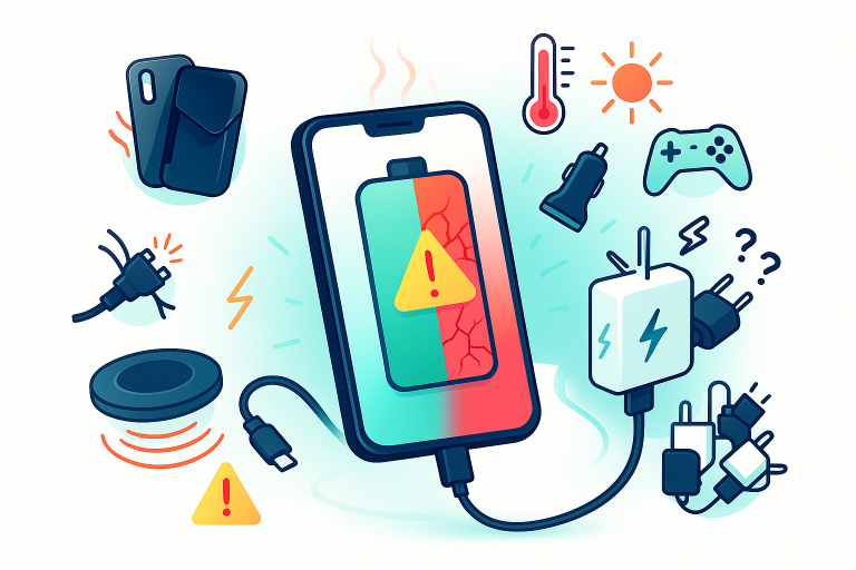 اشتباهات شارژ سریع