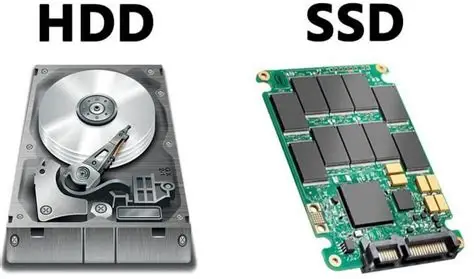 هارد دیسک HDD با دیسک‌های چرخان و بازوی مکانیکی برای ذخیره و خواندن اطلاعات
